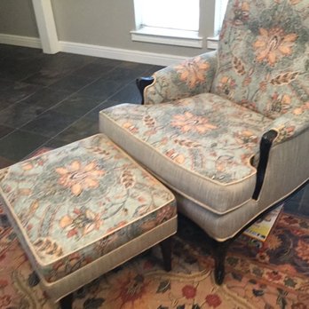 Angels Fabrics & Upholstery - I went a bit too safe on this chair i think; but Angel did a good job on the upholstery work. - Furniture Reupholstery Near Me - Fort Worth, Texas Angels Fabrics & Upholstery - I went a bit too safe on this chair i think; but Angel did a good job on the upholstery work. - Furniture Reupholstery Near Me - Fort Worth, Texas