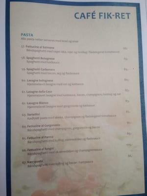 Menu photo 1 Café Fik-Ret Søborg, 84