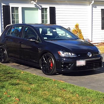 Elite Auto Coatings - Gloss black wheels,  red calipers,  chrome trim gloss black - Auto Detailing Near Me