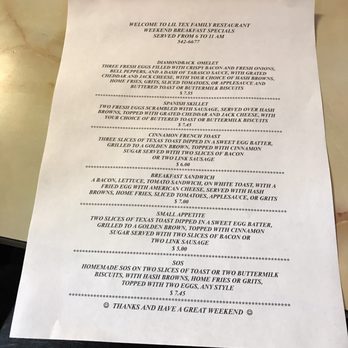 Lil-Tex Restaurant - Breakfast specials - American Near Me - Copperas Cove, Texas