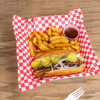 Munchie Boy's - El Jefe
Butter toasted Hoagie bread,
Brisket,onions,pickles side of seasoned fries. - Food Trucks Near Me - San Antonio, Texas Munchie Boy's - El Jefe
Butter toasted Hoagie bread,
Brisket,onions,pickles side of seasoned fries. - Food Trucks Near Me - San Antonio, Texas