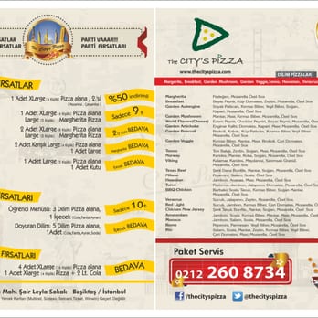 The City's Pizza - Menü - Pizza Near Me - Istanbul, 34 The City's Pizza - Menü - Pizza Near Me - Istanbul, 34