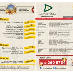 The City's Pizza - Menü