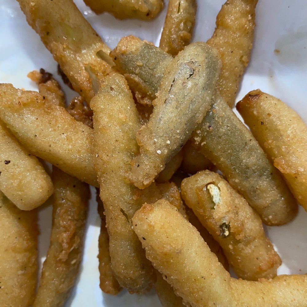 Coles Point Tavern - fried pickle spears - Dive Bars Near Me - Hague, Virginia