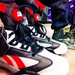 Foot Locker - Old School vs New School...Me and my sons Shaq Attacks vs Lebron James from Foot Locker