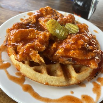 La Casa Del Waffle - Spicy chicken waffle - Restaurants Near Me - Isla Mujeres, ROO La Casa Del Waffle - Spicy chicken waffle - Restaurants Near Me - Isla Mujeres, ROO