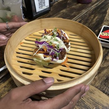 Zajori - Bao de cerdo rostizado guava BBQ - repollo avinagrado - Peruvian Near Me - San Juan, Puerto Rico Zajori - Bao de cerdo rostizado guava BBQ - repollo avinagrado - Peruvian Near Me - San Juan, Puerto Rico
