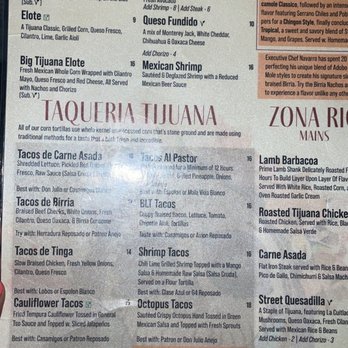 Little Tijuana - Menu - Lounges Near Me - Newark, New Jersey Little Tijuana - Menu - Lounges Near Me - Newark, New Jersey