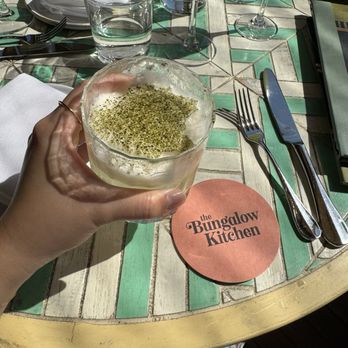 The Bungalow Kitchen - Matcha cocktail - New American Near Me - Tiburon, California