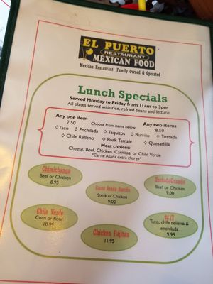 Menu photo 8 El Puerto Restaurant Rancho Cordova, CA Menu photo 8 El Puerto Restaurant Rancho Cordova, CA