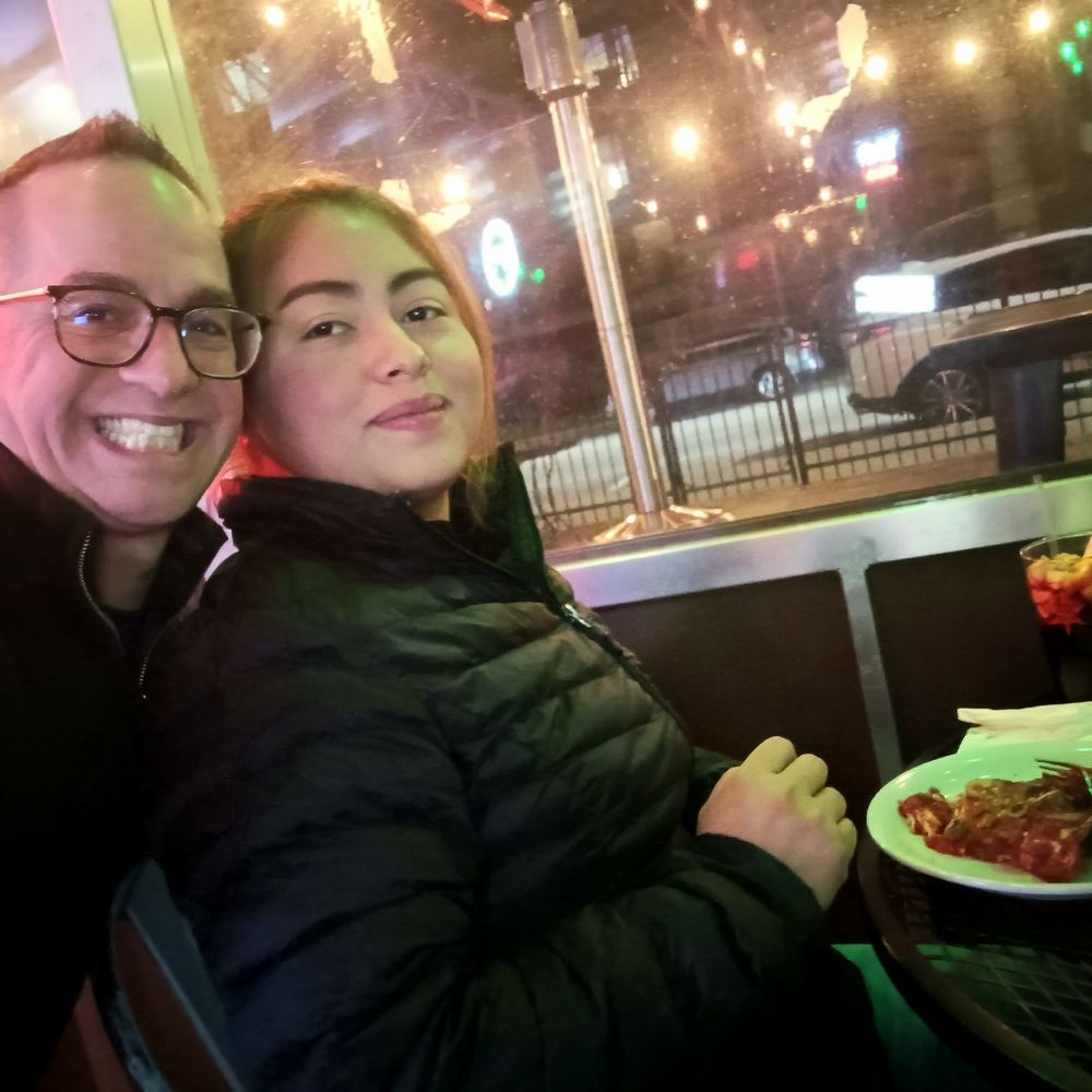 Super-happy couple extra-happy because of a perfect date night at Burt's.