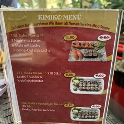 KIMIKO - Lunch special menu