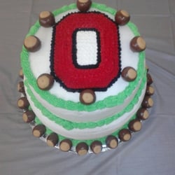 Kims Create a Cake - Ohio State Buckeye Cake