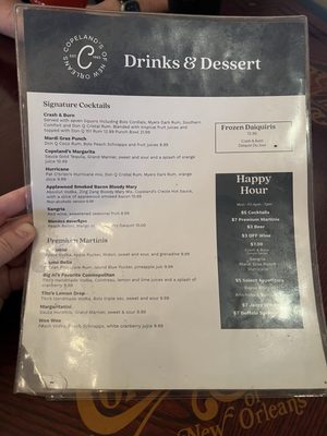 Menu photo 6 Copeland's Jacksonville, FL