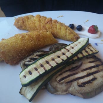 Hotel Villa Carlotta - Sea Bass with saffron and roasted vegetables. - Hotels Near Me - Taormina, Maine