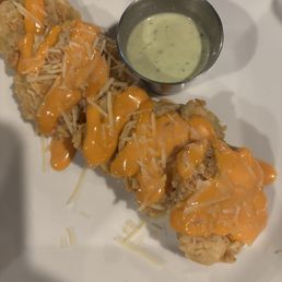 Fantastic fried green tomatoes!