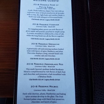Concannon Vineyard - This is what we tasted on our tour - Wine Tasting Room Near Me - Livermore, California