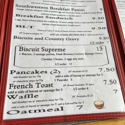 Main Street Cafe - Menu