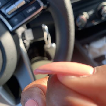 Lush Nail Bar - Do you see how thick and sloppy this polish is? - Nail Salons Near Me - McDonough, Georgia