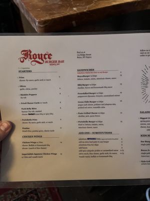 Menu photo 5 Royce Reno, NV