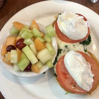 The Jagged Fork - Pesto Benny with Fresh Fruit - Breakfast & Brunch Near Me - Grosse Pointe, Michigan The Jagged Fork - Pesto Benny with Fresh Fruit - Breakfast & Brunch Near Me - Grosse Pointe, Michigan
