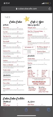 Menu photo 5 Cuba Cuba Cafe & Bar Denver, CO Menu photo 5 Cuba Cuba Cafe & Bar Denver, CO