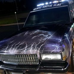 The Haunted Funeral Home - The hearse