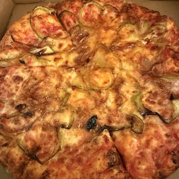 Lucifers Pizza - Simply Cheese Pizza with carmelized onion, green bell pepper and hot honey drizzle - Pizza Near Me - Los Angeles, California Lucifers Pizza - Simply Cheese Pizza with carmelized onion, green bell pepper and hot honey drizzle - Pizza Near Me - Los Angeles, California
