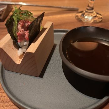 Uppercut - Handroll but with beef, ponzu dipping sauce - New American Near Me - Phoenix, Arizona Uppercut - Handroll but with beef, ponzu dipping sauce - New American Near Me - Phoenix, Arizona