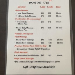 Service menu Service menu