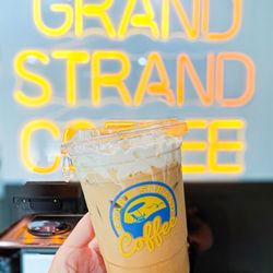 Grand Strand Coffee - Strawberry shortcake latte special