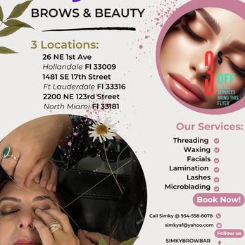 Simky’s Brow Bar - My business information - Threading Services Near Me - Fort Lauderdale, Florida Simky’s Brow Bar - My business information - Threading Services Near Me - Fort Lauderdale, Florida