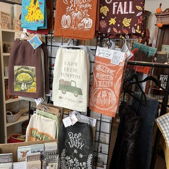 The White Rabbit - Fall dish towels - Antiques Near Me - West Hartford, Connecticut