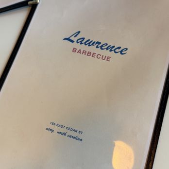 Lawrence Barbecue - The menu - Barbeque Near Me - Cary, North Carolina