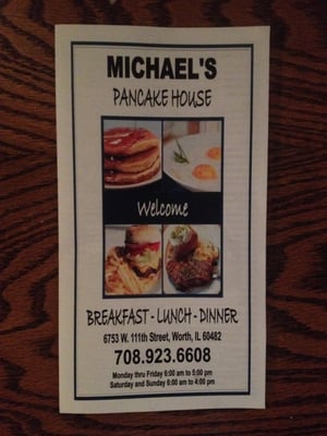 Menu photo 8 Michael's Pancake House Worth, IL