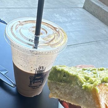 Kuppa Joy Coffee House - Avocado toast chocolate banana protein shake - Coffee & Tea Near Me - Clovis, California Kuppa Joy Coffee House - Avocado toast chocolate banana protein shake - Coffee & Tea Near Me - Clovis, California