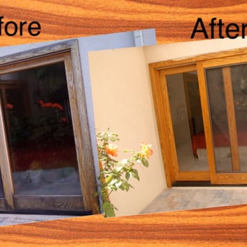 Doors By Invision - Severely weathered oak slider - Refinishing Services Near Me Doors By Invision - Severely weathered oak slider - Refinishing Services Near Me