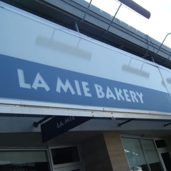 La Mie - Sign onFront of Building, lots of parking around back - Bakeries Near Me - Des Moines, Iowa