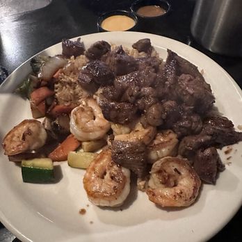 Wild Wasabi Signature - Combo plate of shrimp and short ribs - Sushi Bars Near Me - Bellevue, Washington Wild Wasabi Signature - Combo plate of shrimp and short ribs - Sushi Bars Near Me - Bellevue, Washington