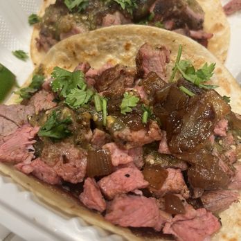 The Station - Not what I was expecting  ordered the Tri-Tip Tacos. The meat doesn't look cooked at all! - Barbeque Near Me - Tracy, California