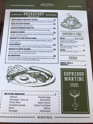 Menu photo 1 Santa Monica Brisbane, QLD Menu photo 1 Santa Monica Brisbane, QLD