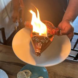 Flaming chorizo Flaming chorizo