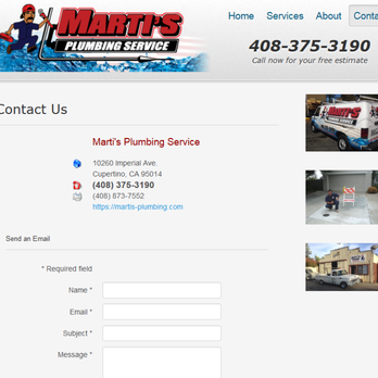 Mattsson Web Solutions - Small business website's contact page. - Web Design Near Me