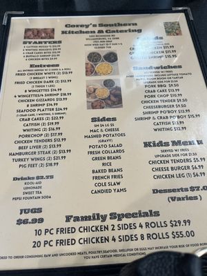 Menu photo 3 Corey’s Chicken Shack Williamsburg, VA
