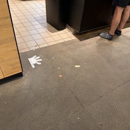 Floor not clean. Floor not clean.