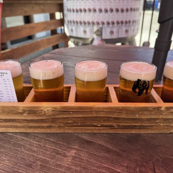 California Coast Beer - Love a flight! - Breweries Near Me - Paso Robles, California