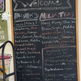 Drink menu Drink menu