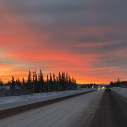 Renewal Skin Care Studio - Kenai, Alaska morning sky.  December 2021