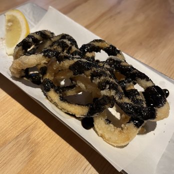 Haraheri - Squid ink miso calamari - Japanese Near Me - Vancouver, British Columbia Haraheri - Squid ink miso calamari - Japanese Near Me - Vancouver, British Columbia