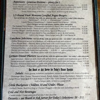 Road Agents Roost - Menu 5/24/2025 - German Near Me - Virginia City, Montana Road Agents Roost - Menu 5/24/2025 - German Near Me - Virginia City, Montana